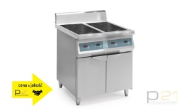 Kuchnia indukcyjna 4-polowa, podstawa zamknięta, 20 kW, linia 700, IH 5X4 70, Sirman