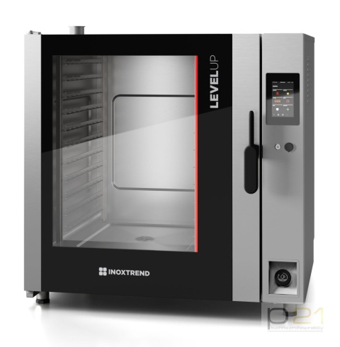 Piec konwekcyjno-parowy 11x GN2/1, sterowanie dotykowe, 23 kW, automatyczne mycie, Level-Up, Inoxtrend