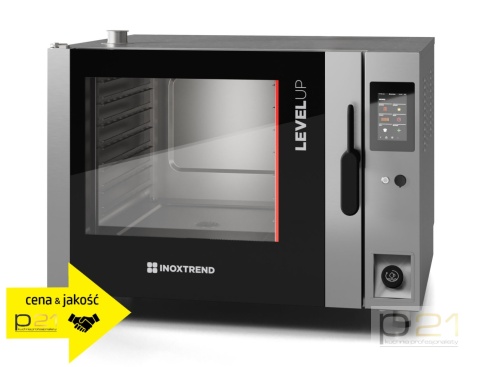 Piec konwekcyjno-parowy 7x GN2/1, sterowanie dotykowe, 16,4 kW, automatyczne mycie, Level-Up, Inoxtrend