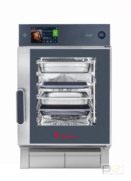 Piec konwekcyjno-parowy Joker MT 6x GN1/1, sterowanie górne, drzwi prawe, wersja mobilna, Eloma