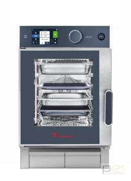 Piec konwekcyjno-parowy Joker ST 6x GN1/1, sterowanie górne, drzwi lewe, wersja mobilna, Eloma