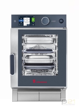 Piec konwekcyjno-parowy Joker ST 6x GN1/1, sterowanie górne, drzwi prawe, wersja mobilna, Eloma