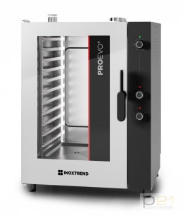 Piec konwekcyjno-parowy gazowy 11x GN1/1, strowanie analogowe, 16 kW, ProEvo+, Inoxtrend