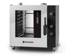 Piec konwekcyjno-parowy gazowy 7x GN1/1, sterowanie analogowe, 12 kW, ProEvo+, Inoxtrend