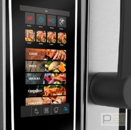 Piec konwekcyjno-parowy modułowy Helion Touch, ster. dotykowe, 4x GN1/1, dodatkowa grzałka, pod urządzenia D70, OSBH41ETLT, Olis