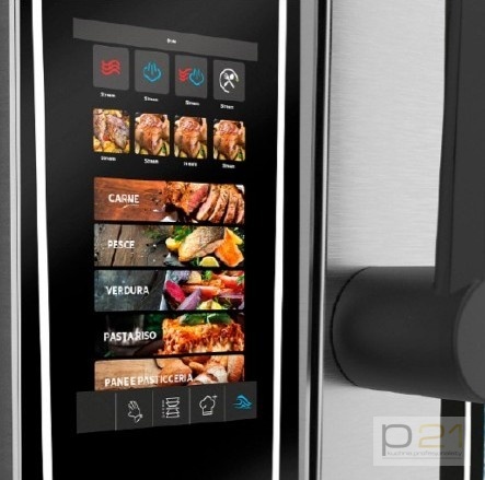 Piec konwekcyjno-parowy modułowy Helion Touch, ster. dotykowe, 4x GN1/1, dodatkowa grzałka, pod urządzenia D70, OSBH41ETLT, Olis