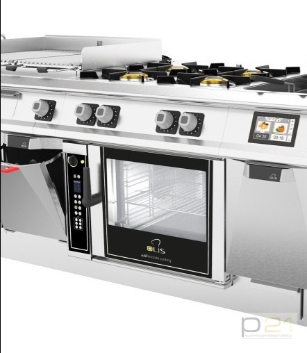 Piec konwekcyjno-parowy modułowy Helion Touch, sterowanie dotykowe, 4xGN1/1, pod urządzenia D70, OSBH41ELT, Olis