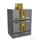Piec opalany węglem drzewnym z szafką 400C