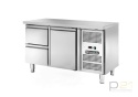 Stół chłodniczy 1-drzwiowy + 2 szuflady, agregat z boku, AK2104-10TN, Amitek