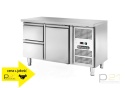 Stół chłodniczy 1-drzwiowy + 2 szuflady, agregat z boku, AK2104-10TN, Amitek