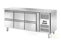 Stół chłodniczy 6-szufladowy, agregat z boku, AK3104-15TN, Amitek