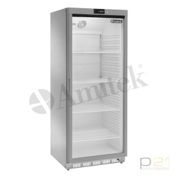 Szafa chłodnicza nierdzewna, przeszklona, 580L, AKD600RG SS, Amitek