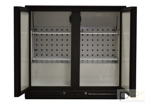 Witryna chłodnicza barowa, pełna, 2-drzwi uchylne, poj. 220 l