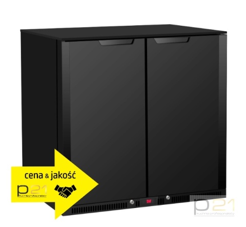 Witryna chłodnicza barowa, pełna, 2-drzwi uchylne, poj. 220 l