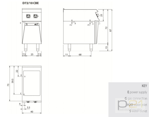 Bemar elektryczny 1 x GN 1/1; 1,8 kW, na podstawie, Diamante 700, D72/10CBE, Olis Bemar elektryczny 1 x GN 1/1; 1,8 kW, na podstawie, Diamante 700, D72/10CBE, Olis