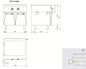 Bemar elektryczny 2 x GN 1/1; 5,4 kW, na podstawie, Diamante 700, D74/10CBE, Olis