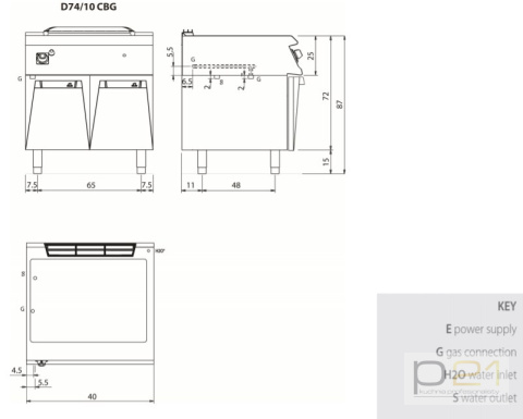 Bemar gazowy 2 x GN 1/1; 6 kW, na podstawie, Diamante 70, D74/10CBG, Olis Bemar gazowy 2 x GN 1/1; 6 kW, na podstawie, Diamante 70, D74/10CBG, Olis