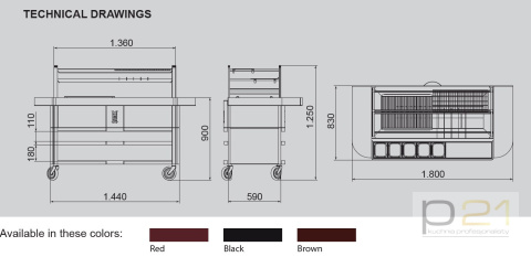 Grill opalany węglem KOPA Robata R120 ST Grill opalany węglem KOPA Robata R120 ST