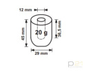 Kostkarka do lodu, 20 kg/24 h, 4 kg zasobnik, wydrążona kostka, chłodzenie wodą, NTF IFT 54 R290 1130055