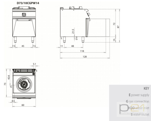 Kuchnia WOK na podstawie, 14 kW, Diamante 700, D73/10 CGPW14, Olis Kuchnia WOK na podstawie, 14 kW, Diamante 700, D73/10 CGPW14, Olis