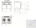 Kuchnia WOK na podstawie, 2 x 10 kW, Diamante 700, D73/10 CGPW10, Olis Kuchnia WOK na podstawie, 2 x 10 kW, Diamante 700, D73/10 CGPW10, Olis