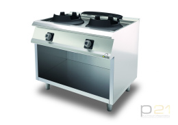 Kuchnia WOK na podstawie, 2 x 14 kW, Diamante 700, D75/10 CGPW28, Olis