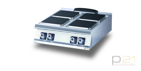 Kuchnia elektryczna 4--palnikowa kwadratowa 10,4 kW, Diamamnte 700, Olis Kuchnia elektryczna 4--palnikowa kwadratowa 10,4 kW, Diamamnte 700, Olis