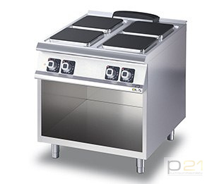 Kuchnia elektryczna 4-palnikowa kwadratowa 10,4 kW, na podstawie, Diamante 700, Olis Kuchnia elektryczna 4-palnikowa kwadratowa 10,4 kW, na podstawie, Diamante 700, Olis