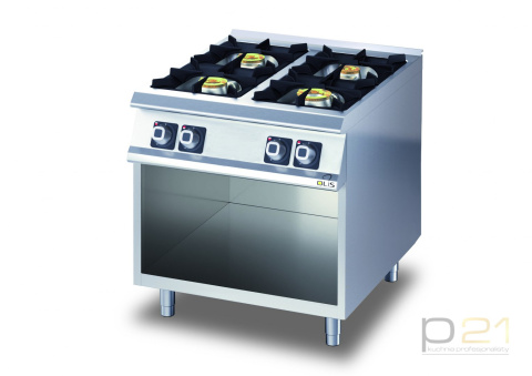 Kuchnia gazowa 4-palnikowa 18,2 kW, na podstawie, Diamante 700, D74/10CG Olis Kuchnia gazowa 4-palnikowa 18,2 kW, na podstawie, Diamante 700, D74/10CG Olis
