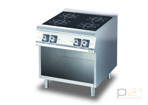 Kuchnia indukcyjna 4-palnikowa, na podstawie, 20 kW, Diamante 700, D74/10GCII, Olis Kuchnia indukcyjna 4-palnikowa, na podstawie, 20 kW, Diamante 700, D74/10GCII, Olis