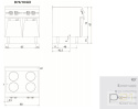 Kuchnia indukcyjna 4-palnikowa, na podstawie, 20 kW, Diamante 700, D74/10GCII, Olis Kuchnia indukcyjna 4-palnikowa, na podstawie, 20 kW, Diamante 700, D74/10GCII, Olis