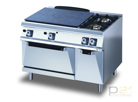 Kuchnia żeliwna, 4 palniki gazowa z piekarnikiem gazowym, 29,1 kW, Diamante 700, D76/10CTGG, Olis Kuchnia żeliwna, 4 palniki gazowa z piekarnikiem gazowym, 29,1 kW, Diamante 700, D76/10CTGG, Olis