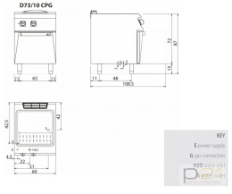 Makaroniarka gazowa 40 l, 14,1 kW, Diamante 700, Olis