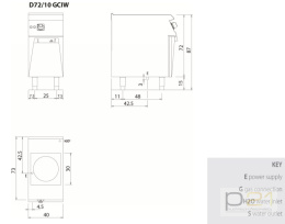 WOK indukcyjny na podstawie, 5 kW, Diamante 700, D72/10GCIW, Olis