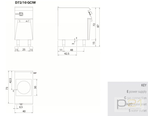 WOK indukcyjny na podstawie, 5 kW, Diamante 700, D72/10GCIW, Olis WOK indukcyjny na podstawie, 5 kW, Diamante 700, D72/10GCIW, Olis