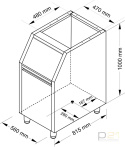 Zasobnik na lód, 100 kg, NTF 1130201