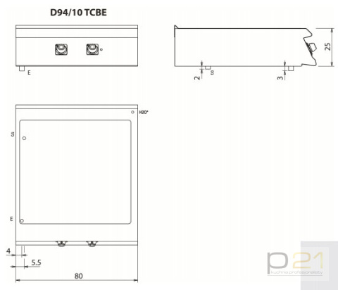 Bemar elektryczny, 5,4 kW, 2x GN1/1 + 2x GN1/3, bez podstawy, Diamante 90, Olis Bemar elektryczny, 5,4 kW, 2x GN1/1 + 2x GN1/3, bez podstawy, Diamante 90, Olis