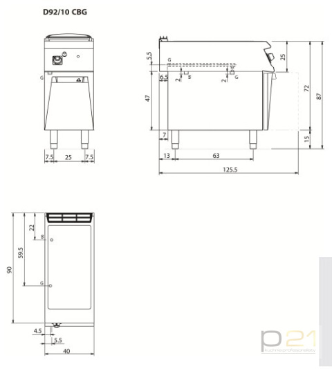 Bemar gazowy, 3 kW, 1x GN1/1 + 1x GN1/3, na podstawie, Diamante 90, Olis Bemar gazowy, 3 kW, 1x GN1/1 + 1x GN1/3, na podstawie, Diamante 90, Olis