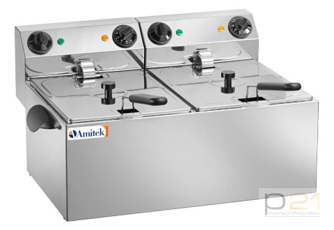 Frytownica elektryczna FE88, 3250 + 3250 W, Amitek Frytownica elektryczna FE88, 3250 + 3250 W, Amitek