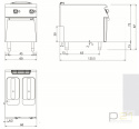 Frytownica gazowa, 2 x 10 l, 20 kW, Diamante 90, D9310/10FRG, Olis