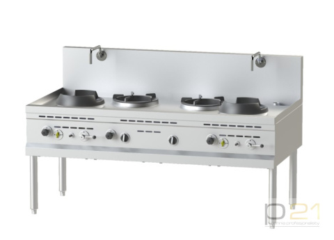 Kuchnia WOK, 4 palniki, 89 kW, przyłącze wody, Nayati Kuchnia WOK, 4 palniki, 89 kW, przyłącze wody, Nayati