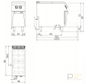 Kuchnia gazowa 2-palnikowa na podstawie, 10,5 kW, Diamante 90, Olis