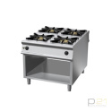 Kuchnia gazowa 4-palnikowa, na podstawie, 40 kW, Linia 1100, Olis Kuchnia gazowa 4-palnikowa, na podstawie, 40 kW, Linia 1100, Olis