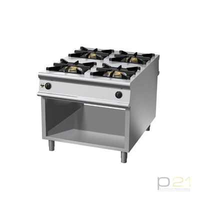 Kuchnia gazowa 4-palnikowa, na podstawie, 40 kW, Linia 1100, Olis Kuchnia gazowa 4-palnikowa, na podstawie, 40 kW, Linia 1100, Olis
