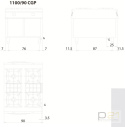 Kuchnia gazowa 4-palnikowa, na podstawie, 40 kW, Linia 1100, Olis Kuchnia gazowa 4-palnikowa, na podstawie, 40 kW, Linia 1100, Olis
