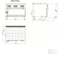 Kuchnia gazowa 6-palnikowa z piekarnikiem gazowym, 32,3+12 kW, Diamante 90, Olis