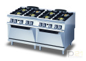 Kuchnia gazowa 8-palnikowa z 2 x piekarnik gazowy, 43,4+8+8 kW, Diamante 90, Olis Kuchnia gazowa 8-palnikowa z 2 x piekarnik gazowy, 43,4+8+8 kW, Diamante 90, Olis