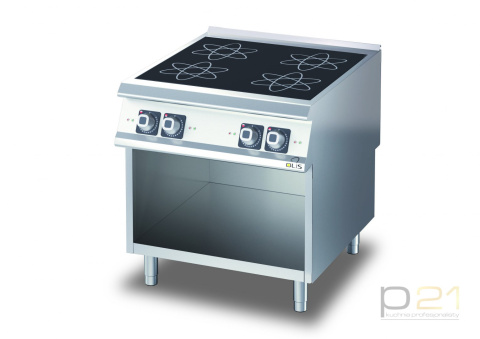 Kuchnia indukcyjna, 20 kW, na podstawie, 4 pola, Diamante 90, Olis Kuchnia indukcyjna, 20 kW, na podstawie, 4 pola, Diamante 90, Olis