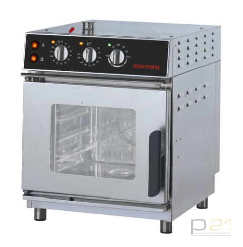 Piec konwekcyjno-parowy 4 x 1/1 GN, sterowanie analogowe, 5,2 kW, Professional Compact 51,,Inoxtrend Piec konwekcyjno-parowy 4 x 1/1 GN, sterowanie analogowe, 5,2 kW, Professional Compact 51,,Inoxtrend