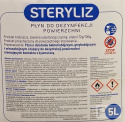 Płyn do dezynfekatora, dezynfekcji pomieszczeń i powierzchni, Steryliz 5 l